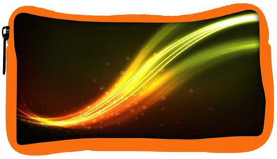 

Snoogg Eco Friendly Canvas Green Waves Design Designer Student Pen Pencil Case Coin Purse Pouch Cosmetic Makeup Bag (ORANGE) Pouch(Multicolor)