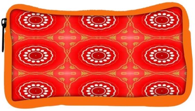 

Snoogg Eco Friendly Canvas Abstract Red Circles Pattern Designer Student Pen Pencil Case Coin Purse Pouch Cosmetic Makeup Bag (ORANGE) Pouch(Multicolor)