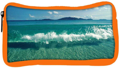 

Snoogg Eco Friendly Canvas Sea Waves Designer Student Pen Pencil Case Coin Purse Pouch Cosmetic Makeup Bag (ORANGE) Pouch(Multicolor)
