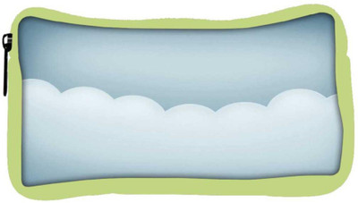 

Snoogg Eco Friendly Canvas White Clouds Designer Student Pen Pencil Case Coin Purse Pouch Cosmetic Makeup Bag (GREEN) Pouch(Multicolor)