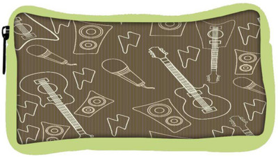 

Snoogg Eco Friendly Canvas Huitar And Mike Designer Student Pen Pencil Case Coin Purse Pouch Cosmetic Makeup Bag (GREEN) Pouch(Multicolor)