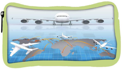 

Snoogg Eco Friendly Canvas Airplane Around The World Student Pen Pencil Case Coin Purse Pouch Cosmetic Makeup Bag (GREEN) Pouch(Multicolor)
