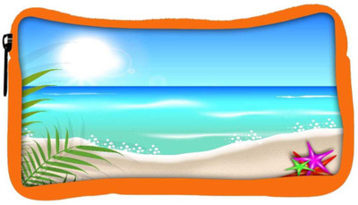 

Snoogg Eco Friendly Canvas Abstract Summer Background Student Pen Pencil Case Coin Purse Pouch Cosmetic Makeup Bag (ORANGE) Pouch(Multicolor)
