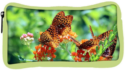 

Snoogg Eco Friendly Canvas Abstract Multiple Butterflies Designer Student Pen Pencil Case Coin Purse Pouch Cosmetic Makeup Bag (GREEN) Pouch(Multicolor)