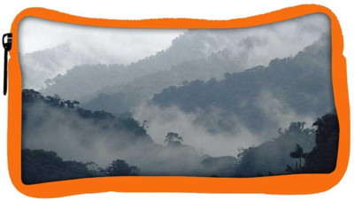 

Snoogg Eco Friendly Canvas Smoky View Designer Student Pen Pencil Case Coin Purse Pouch Cosmetic Makeup Bag (ORANGE) Pouch(Multicolor)