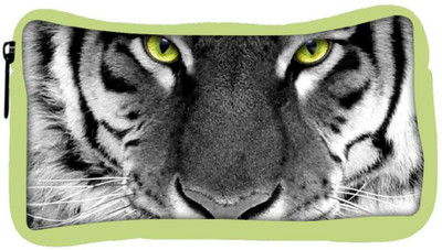 

Snoogg Eco Friendly Canvas White Tiger Designer Student Pen Pencil Case Coin Purse Pouch Cosmetic Makeup Bag (GREEN) Pouch(Multicolor)