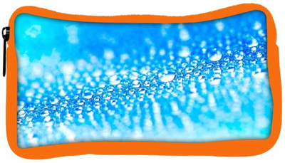 

Snoogg Eco Friendly Canvas Blue Water Drops Designer Student Pen Pencil Case Coin Purse Pouch Cosmetic Makeup Bag (ORANGE) Pouch(Multicolor)