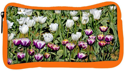 

Snoogg Eco Friendly Canvas Colorful Tulips Student Pen Pencil Case Coin Purse Pouch Cosmetic Makeup Bag (ORANGE) Pouch(Multicolor)