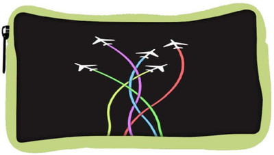 

Snoogg Eco Friendly Canvas Airplane Minimal Flying 2399 Student Pen Pencil Case Coin Purse Pouch Cosmetic Makeup Bag (GREEN) Pouch(Multicolor)