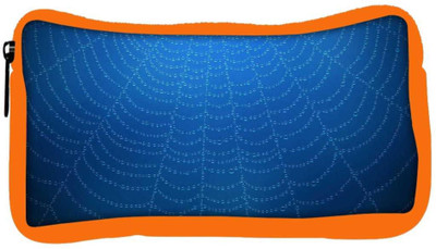 

Snoogg Eco Friendly Canvas Blue Spider Web Designer Student Pen Pencil Case Coin Purse Pouch Cosmetic Makeup Bag (ORANGE) Pouch(Multicolor)