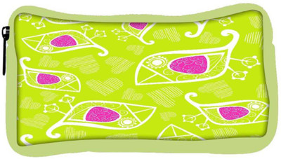 

Snoogg Eco Friendly Canvas White Bird Green Pattern Designer Student Pen Pencil Case Coin Purse Pouch Cosmetic Makeup Bag (GREEN) Pouch(Multicolor)