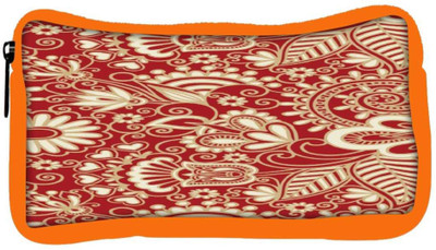

Snoogg Eco Friendly Canvas Floral Red And White Student Pen Pencil Case Coin Purse Pouch Cosmetic Makeup Bag (ORANGE) Pouch(Multicolor)