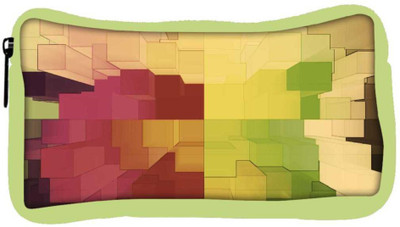 

Snoogg Eco Friendly Canvas Abstract Antique Design Designer Student Pen Pencil Case Coin Purse Pouch Cosmetic Makeup Bag (GREEN) Pouch(Multicolor)