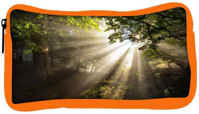 

Snoogg Eco Friendly Canvas Abstract Sunlight In Forest Designer Student Pen Pencil Case Coin Purse Pouch Cosmetic Makeup Bag (ORANGE) Pouch(Multicolor)