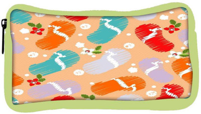 

Snoogg Eco Friendly Canvas Abstract Summer Background Student Pen Pencil Case Coin Purse Pouch Cosmetic Makeup Bag (GREEN) Pouch(Multicolor)