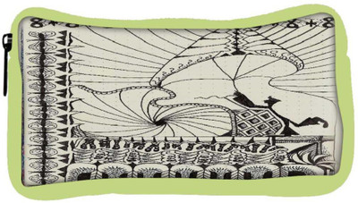 

Snoogg Eco Friendly Canvas Abstract Play Card Vintage Student Pen Pencil Case Coin Purse Pouch Cosmetic Makeup Bag (GREEN) Pouch(Multicolor)