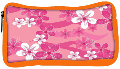 

Snoogg Eco Friendly Canvas Floral Pink Pattern Designer Student Pen Pencil Case Coin Purse Pouch Cosmetic Makeup Bag (ORANGE) Pouch(Multicolor)