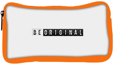

Snoogg Eco Friendly Canvas Be Original Designer Student Pen Pencil Case Coin Purse Pouch Cosmetic Makeup Bag (ORANGE) Pouch(Multicolor)