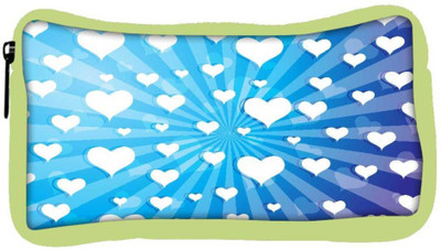 

Snoogg Eco Friendly Canvas Flying Hearts On Blue Background Student Pen Pencil Case Coin Purse Pouch Cosmetic Makeup Bag (GREEN) Pouch(Multicolor)