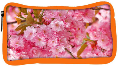

Snoogg Eco Friendly Canvas Unique Flowers Designer Student Pen Pencil Case Coin Purse Pouch Cosmetic Makeup Bag (ORANGE) Pouch(Multicolor)