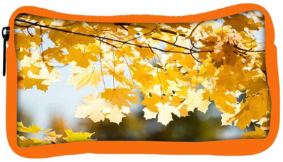 

Snoogg Eco Friendly Canvas Orange Leaves Designer Student Pen Pencil Case Coin Purse Pouch Cosmetic Makeup Bag (ORANGE) Pouch(Multicolor)