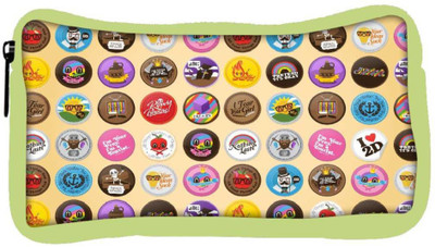 

Snoogg Eco Friendly Canvas Funny Buttons Digital Art Designer Student Pen Pencil Case Coin Purse Pouch Cosmetic Makeup Bag (GREEN) Pouch(Multicolor)