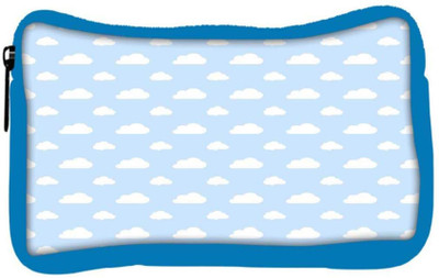 

Snoogg Eco Friendly Canvas White Clouds Designer Student Pen Pencil Case Coin Purse Pouch Cosmetic Makeup Bag (BLUE) Pouch(Multicolor)