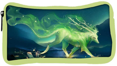 

Snoogg Eco Friendly Canvas Green Mysterious Design Designer Student Pen Pencil Case Coin Purse Pouch Cosmetic Makeup Bag (GREEN) Pouch(Multicolor)
