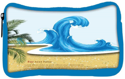 

Snoogg Eco Friendly Canvas Vector Summer Background With Waves Student Pen Pencil Case Coin Purse Pouch Cosmetic Makeup Bag (BLUE) Pouch(Multicolor)