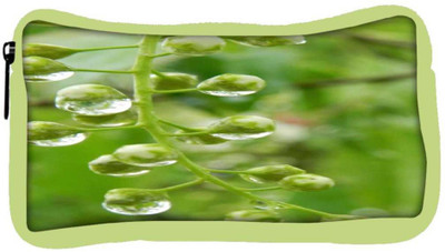 

Snoogg Eco Friendly Canvas Green Spring Tree Raindrops Designer Student Pen Pencil Case Coin Purse Pouch Cosmetic Makeup Bag (GREEN) Pouch(Multicolor)