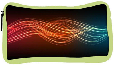 

Snoogg Eco Friendly Canvas Abstract Neon Pattern Design Designer Student Pen Pencil Case Coin Purse Pouch Cosmetic Makeup Bag (GREEN) Pouch(Multicolor)