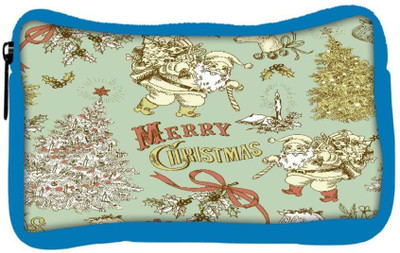 

Snoogg Eco Friendly Canvas Santa Clause Designer Student Pen Pencil Case Coin Purse Pouch Cosmetic Makeup Bag (BLUE) Pouch(Multicolor)