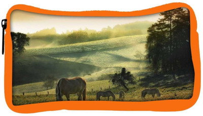 

Snoogg Eco Friendly Canvas Loving Horse Designer Student Pen Pencil Case Coin Purse Pouch Cosmetic Makeup Bag (ORANGE) Pouch(Multicolor)