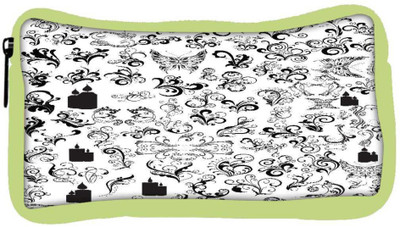 

Snoogg Eco Friendly Canvas Pattern Butterflies Designer Student Pen Pencil Case Coin Purse Pouch Cosmetic Makeup Bag (GREEN) Pouch(Multicolor)