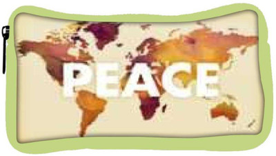 

Snoogg Eco Friendly Canvas Peace Designer Student Pen Pencil Case Coin Purse Pouch Cosmetic Makeup Bag (GREEN) Pouch(Multicolor)