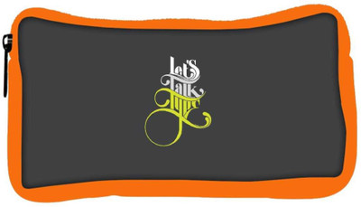 

Snoogg Eco Friendly Canvas Lets Talk Type Designer Student Pen Pencil Case Coin Purse Pouch Cosmetic Makeup Bag (ORANGE) Pouch(Multicolor)