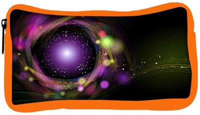 

Snoogg Eco Friendly Canvas Sparkling Circle Design Designer Student Pen Pencil Case Coin Purse Pouch Cosmetic Makeup Bag (ORANGE) Pouch(Multicolor)
