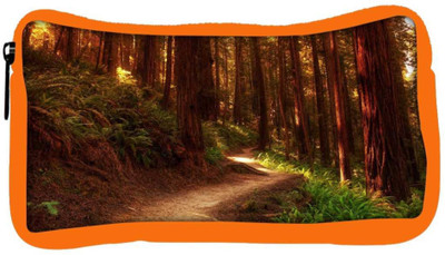 

Snoogg Eco Friendly Canvas Red Forest Designer Student Pen Pencil Case Coin Purse Pouch Cosmetic Makeup Bag (ORANGE) Pouch(Multicolor)