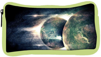 

Snoogg Eco Friendly Canvas Reflection Of Earth Designer Student Pen Pencil Case Coin Purse Pouch Cosmetic Makeup Bag (GREEN) Pouch(Multicolor)