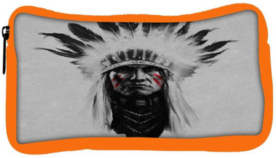 

Snoogg Eco Friendly Canvas Red Indian Minimal Student Pen Pencil Case Coin Purse Pouch Cosmetic Makeup Bag (ORANGE) Pouch(Multicolor)