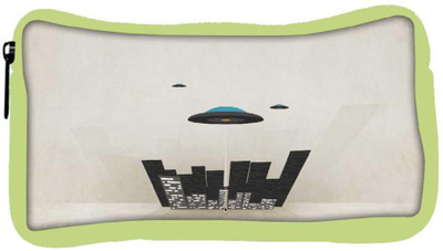

Snoogg Eco Friendly Canvas Spaceship Designer Student Pen Pencil Case Coin Purse Pouch Cosmetic Makeup Bag (GREEN) Pouch(Multicolor)