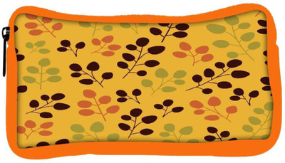 

Snoogg Eco Friendly Canvas Brown Leaves Designer Student Pen Pencil Case Coin Purse Pouch Cosmetic Makeup Bag (ORANGE) Pouch(Multicolor)