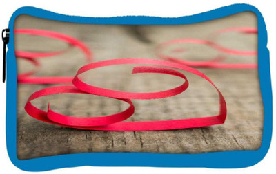 

Snoogg Eco Friendly Canvas Red Ribbon Hearts Designer Student Pen Pencil Case Coin Purse Pouch Cosmetic Makeup Bag (BLUE) Pouch(Multicolor)