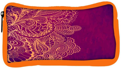 

Snoogg Eco Friendly Canvas Decorative Element Border Abstract Invitation Card Template Wave Design Student Pen Pencil Case Coin Purse Pouch Cosmetic Makeup Bag (ORANGE) Pouch(Multicolor)