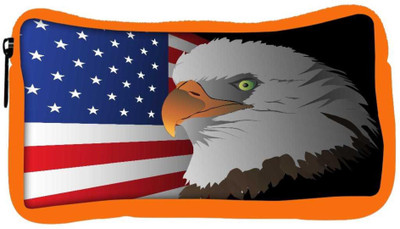 

Snoogg Eco Friendly Canvas Flag Background With Eagle Student Pen Pencil Case Coin Purse Pouch Cosmetic Makeup Bag (ORANGE) Pouch(Multicolor)