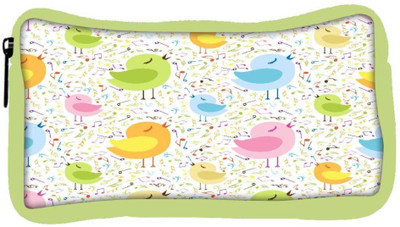

Snoogg Eco Friendly Canvas Singing Birds Designer Student Pen Pencil Case Coin Purse Pouch Cosmetic Makeup Bag (GREEN) Pouch(Multicolor)