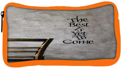 

Snoogg Eco Friendly Canvas The Best Is Yet To Come Student Pen Pencil Case Coin Purse Pouch Cosmetic Makeup Bag (ORANGE) Pouch(Multicolor)
