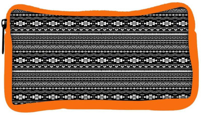 

Snoogg Eco Friendly Canvas Black And White Aztec Student Pen Pencil Case Coin Purse Pouch Cosmetic Makeup Bag (ORANGE) Pouch(Multicolor)