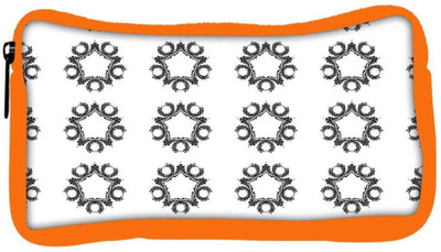 

Snoogg Eco Friendly Canvas Grey Abstract White Designer Student Pen Pencil Case Coin Purse Pouch Cosmetic Makeup Bag (ORANGE) Pouch(Multicolor)