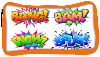 

Snoogg Eco Friendly Canvas Bang Bam Wow Splat Student Pen Pencil Case Coin Purse Pouch Cosmetic Makeup Bag (ORANGE) Pouch(Multicolor)